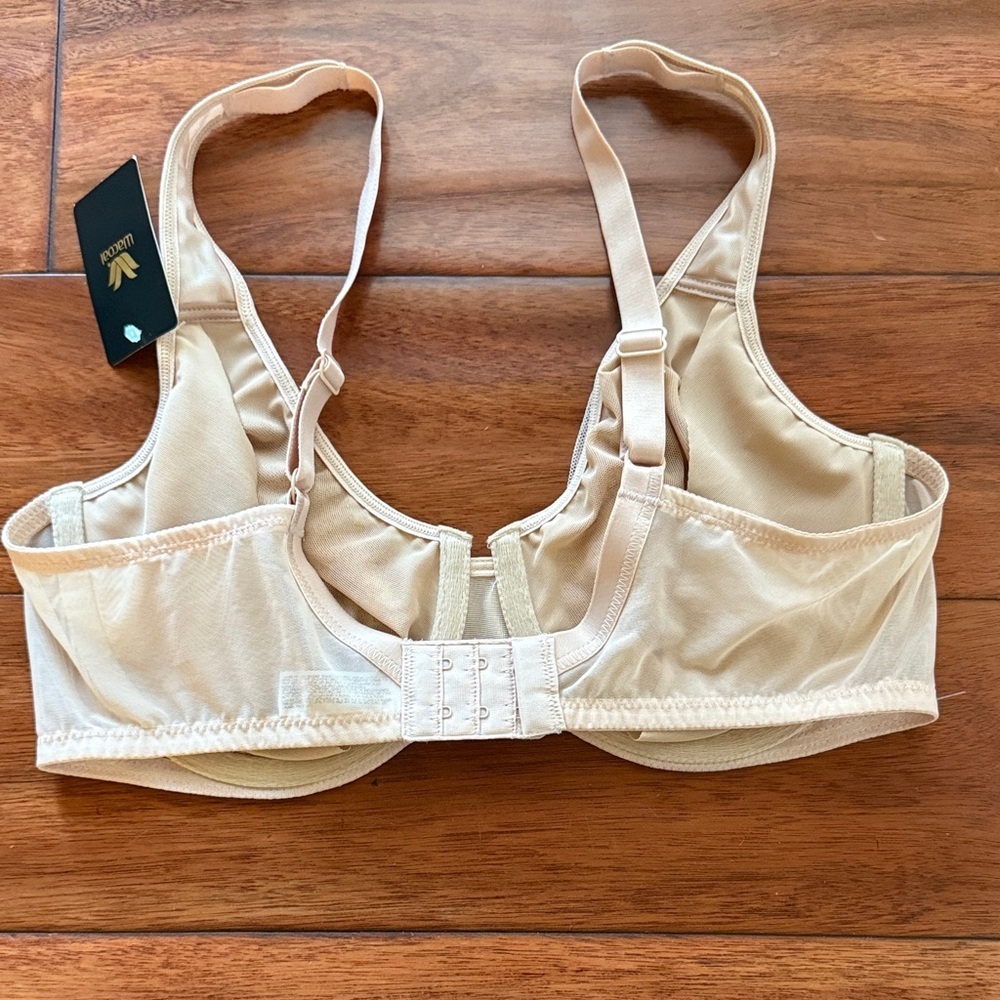 NWT Wacoal Stark Beauty Underwire Bra 855225 Lace - Cream 36D - Picture 4 of 6